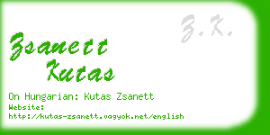 zsanett kutas business card